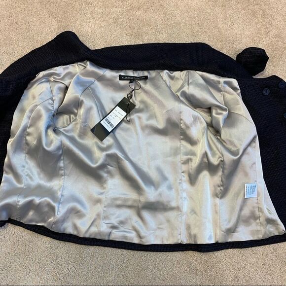 Alexander Mcqueen NWT navy jacket blazer Sz 38 - Picture 6 of 12